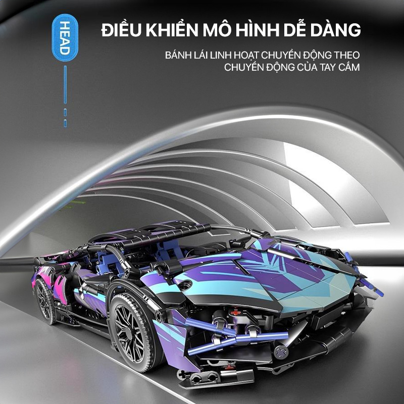 Mô hình lắp ghép - Cyberpunk Lam 67128 4 mo hinh lap ghep cyberpunk 67128 04